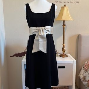 Ann Taylor Black/Tan Waist Accent Formal Dress size 6